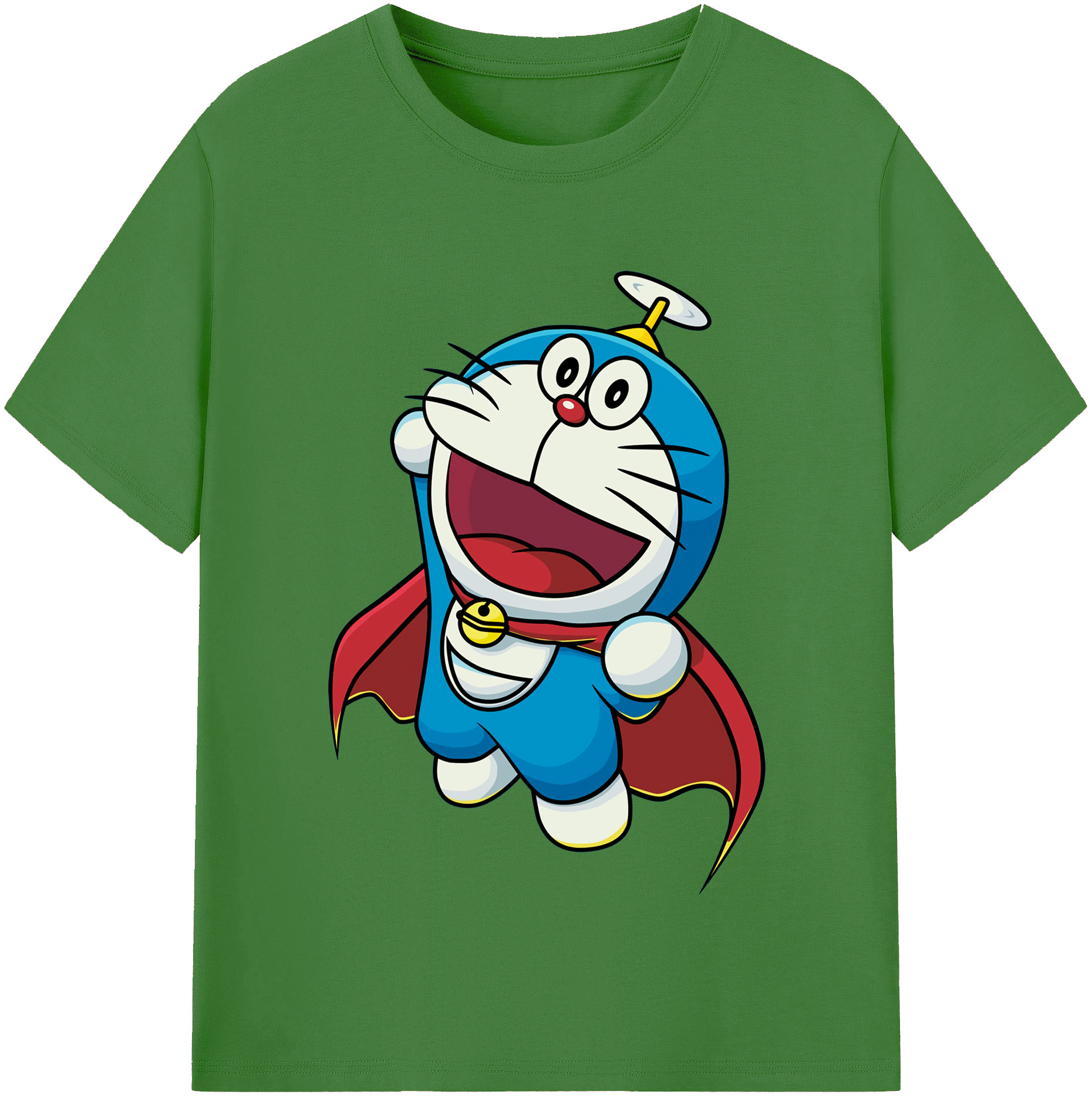 （画像用） ドラえもん Doraemon レディースカジュアルプリントTシャツ（綿100％）